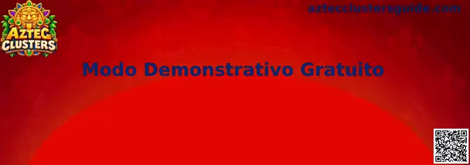 Interface ilustrativa do Modo Demonstrativo Gratuito no jogo Aztec Clusters