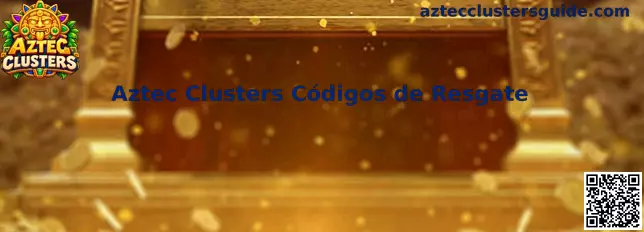 Painel informativo sobre códigos de resgate de Aztec Clusters
